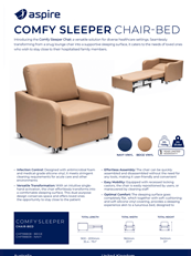 Aspire Comfy Sleeper Chair Bed Flyer