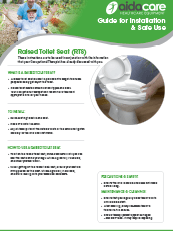 Safe Use Guide - Raised Toilet Seat (RTS)